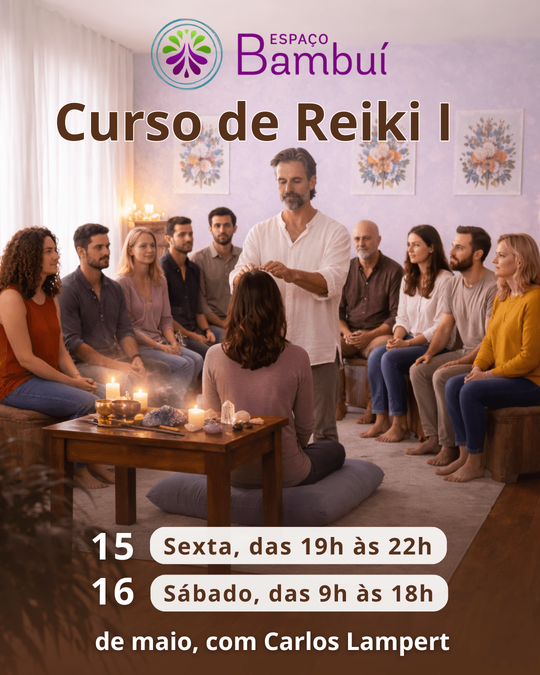 Curso de Reiki no Espaço Bambuí