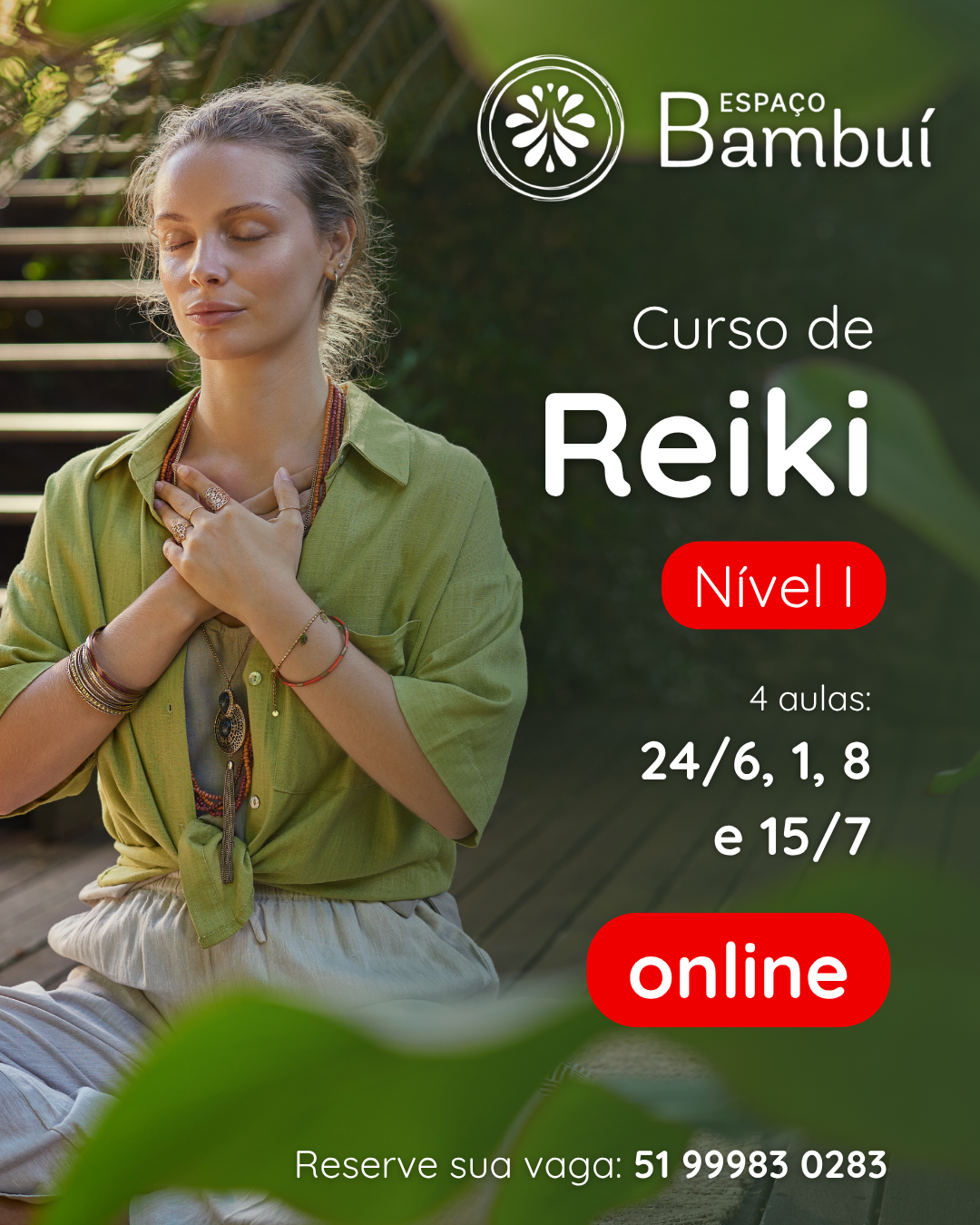 ONLINE - Reiki Usui nível I - O Despertar - com Carlos Lampert 7